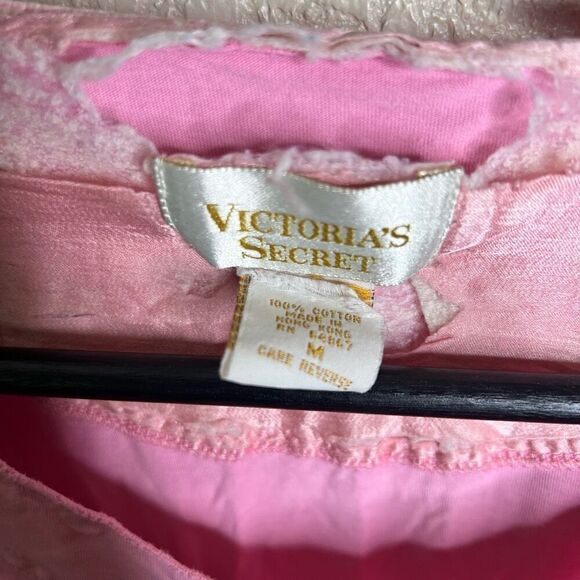 Vintage 80s Victoria’s Secret Gold Label Shirt Gown Medium - Picture 5 of 5